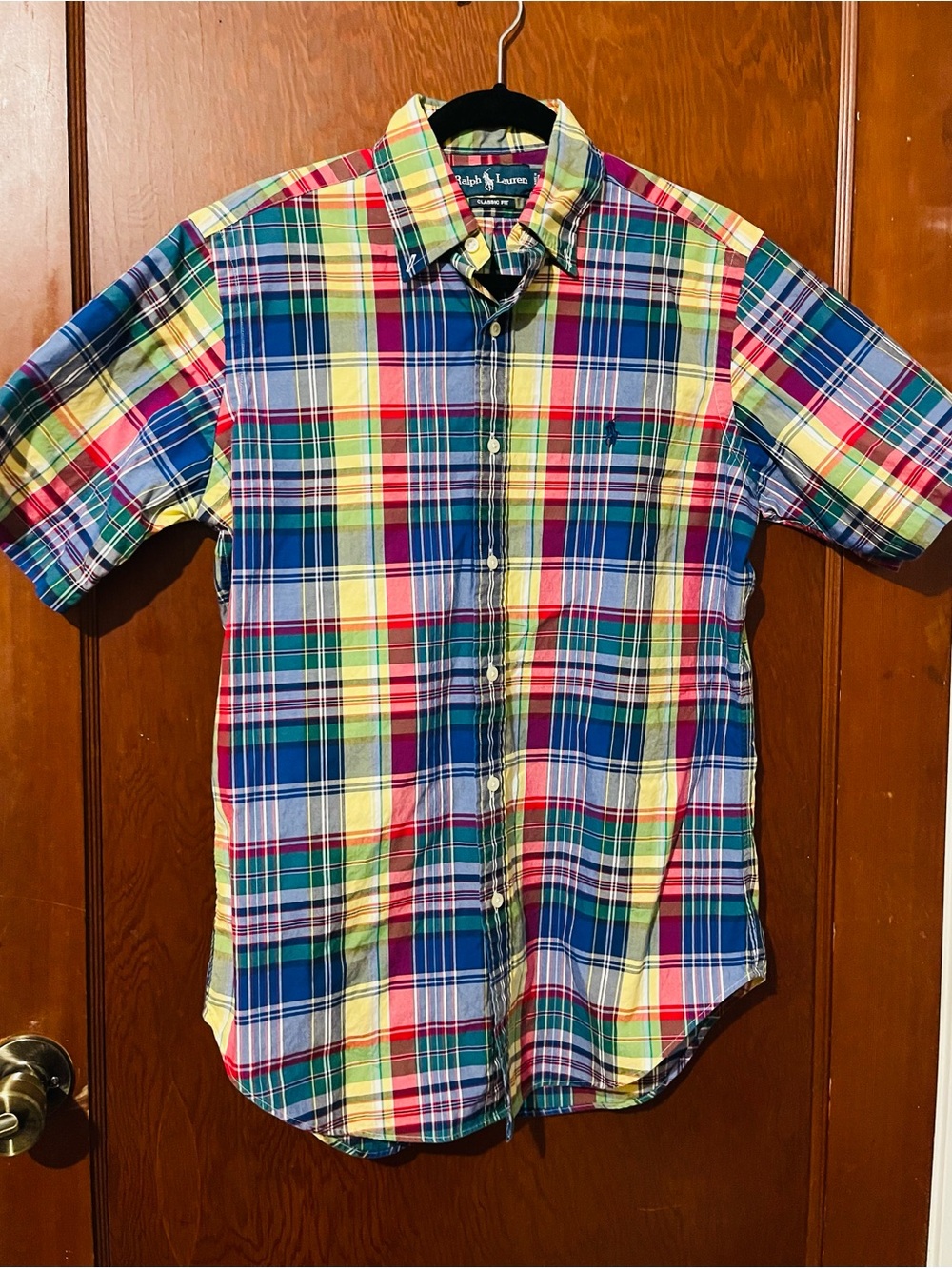 Ralph Lauren Classic Fit Short-Sleeve Plaid Button-Down Shirt – Pristine